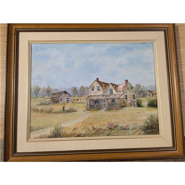 Painting of a farmhouse, undated, H.Jansen