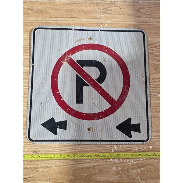 No parking sign