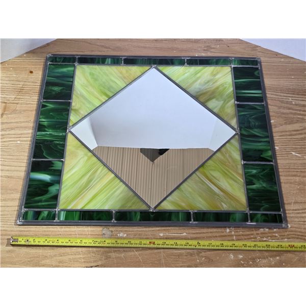 Stained glass mirror- 20" by 24"