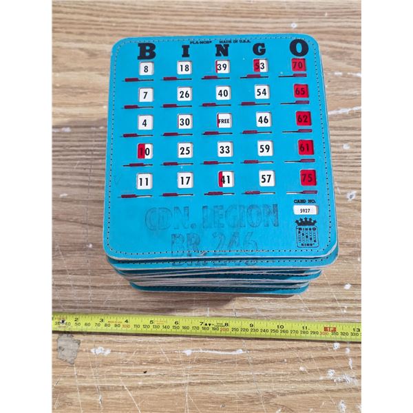 23 vintage slide window bingo cards
