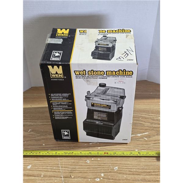 New wet stone machine