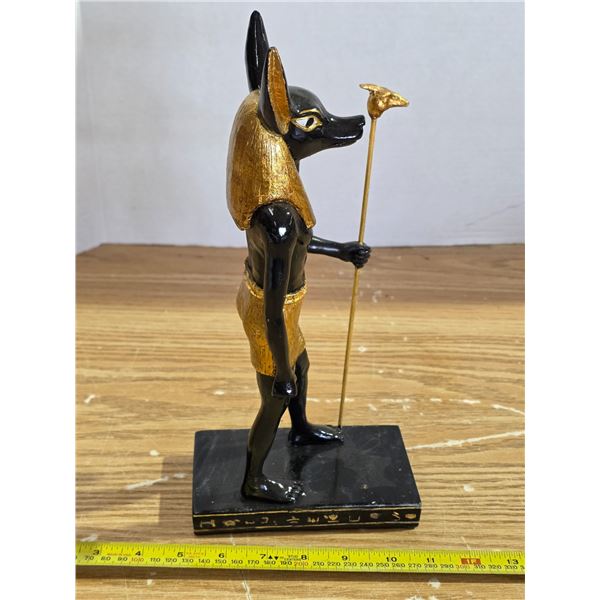 Egyptian statue- 12"H- anubus