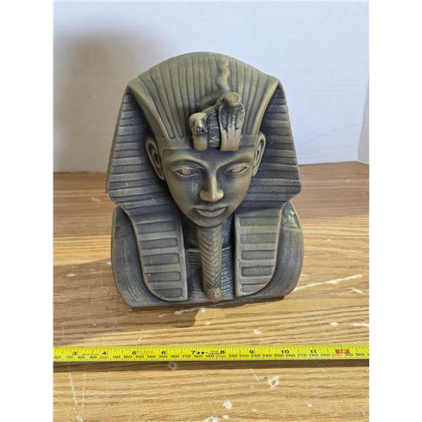 Egyptian head statue- 9"H