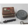 Image 2 : Mixed Lot - Storage Container Jar Top, Oversized Clothespins, (3) Keychains, etc.