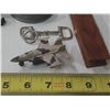 Image 3 : Mixed Lot - Storage Container Jar Top, Oversized Clothespins, (3) Keychains, etc.