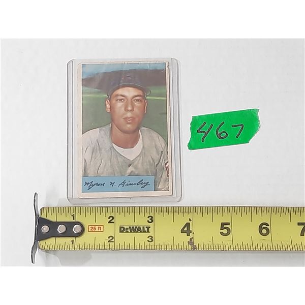1954 Bowman Joe Ginsberg Card