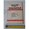 Image 2 : Versatile Model 400 Hydrostatic Swatter Manual