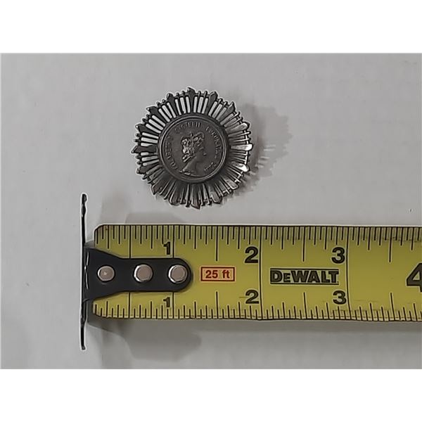Handmade Queen Elizabeth II Coronation Token Brooch