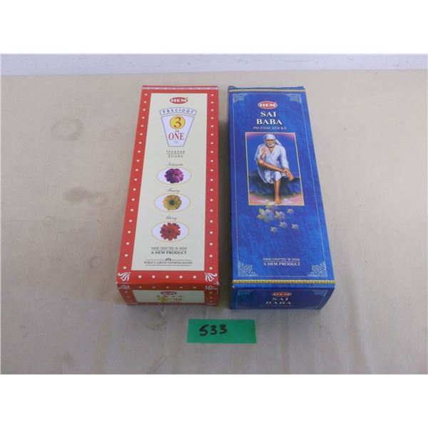 NEW Sealed 240 HEM incense sticks.  Sai Baba & 3 in 1