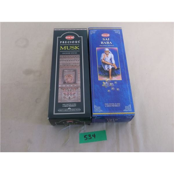 NEW Sealed 240 HEM incense sticks.  120 Sai Baba & 120 Musk