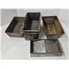 Image 3 : Antique Metal Baking Pans, Rack, etc.