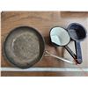 Image 3 : Misc. Lot – Net Handle, Dog Training Bumpers, Camping Pans