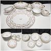 Image 1 : 71-Piece Antique Limoges France Elite Works Porcelain Dinnerware Set