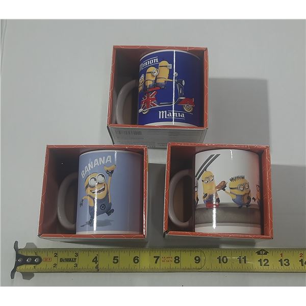 (3) Minions Mugs.
