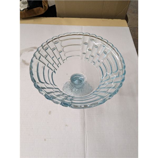 Vintage glass fruit bowl