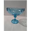 Image 2 : Vintage glass fruit bowl, blue