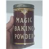 Image 1 : Vintage 1-pound tin of Magic Baking Powder produced by Standard Brands Ltd. in Canada. (Sealed Pack/