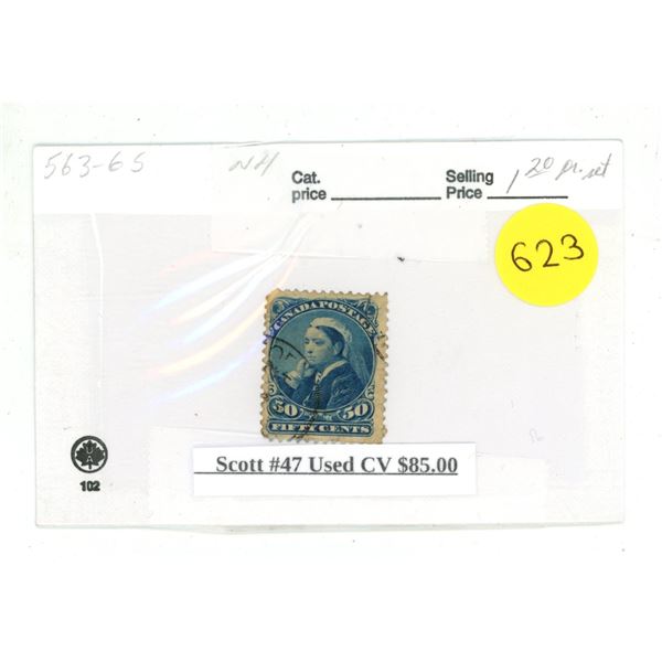 Scott #47 Used CV $85.00.