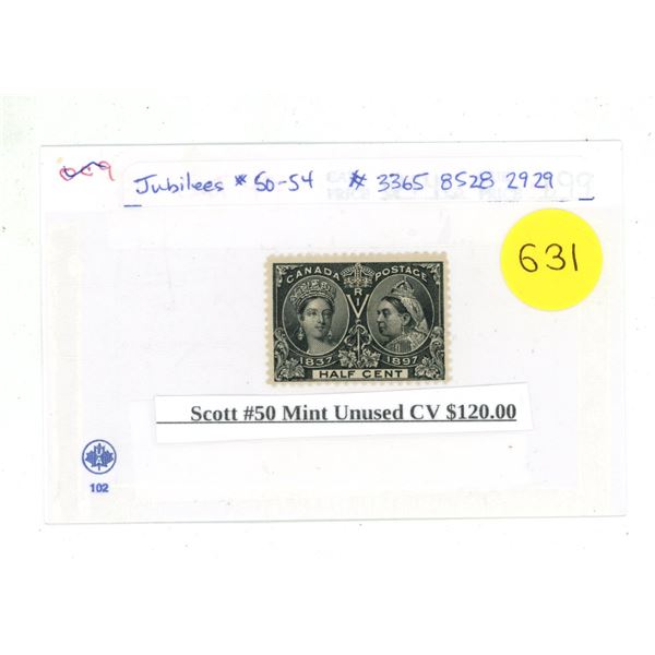 Scott #50 Mint Unused CV $120.00.