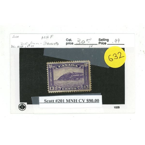 Scott #201 MNH CV $90.00.