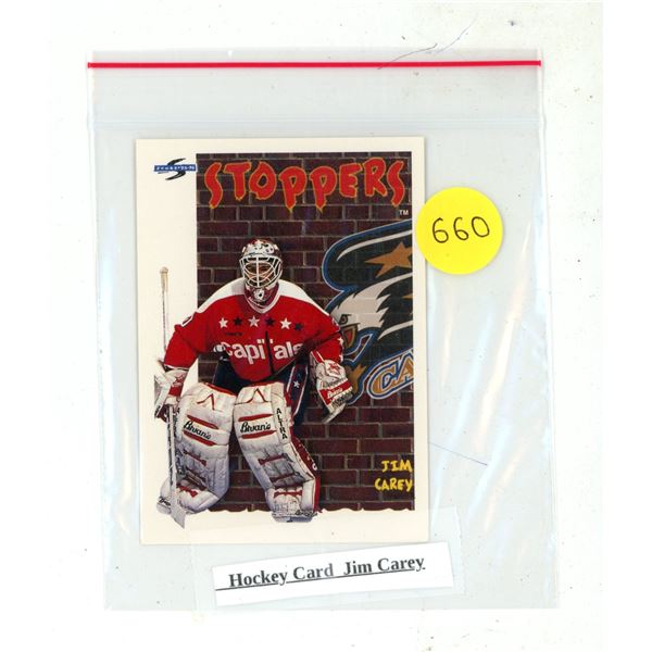 Hockey Card Jim Carey.