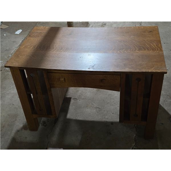 Vintage Teachers Desk from Early 1900s w/ (2) Drawers- 47" by 79" by 30"H