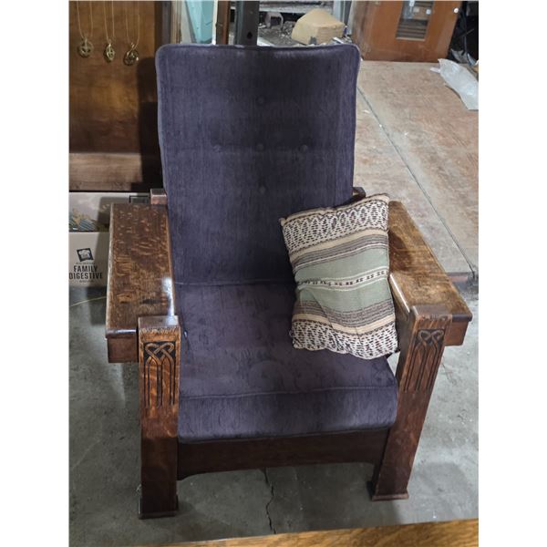 Vintage Smokers Chair/Gentlemen's Chair From the Early 1900s, Mission Furniture w/ Cushions and Morr