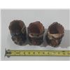 Image 2 : (3) Vintage Native American chief bust.