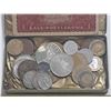 Image 2 : Antique Tin With Coins and Paper Currency.