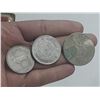 Image 3 : Antique Tin With Coins and Paper Currency.
