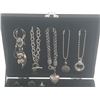 Image 6 : Black Jewelry Box with Jewelry.