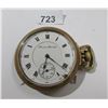 Image 1 : HAMPDEN 16S, 21 J RR APPROVED POCKET WATCH,  RUNS