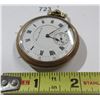Image 3 : HAMPDEN 16S, 21 J RR APPROVED POCKET WATCH,  RUNS