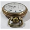 Image 4 : HAMPDEN 16S, 21 J RR APPROVED POCKET WATCH,  RUNS