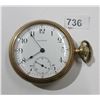 Image 1 : WATHAM 16S, 17J POCKET WATCH MAN WIND , RUNS