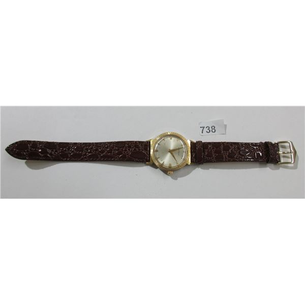 NICE MENS JACQUES PREVARD 17J, MAN WIND WATCH,  RUNS,  33MM