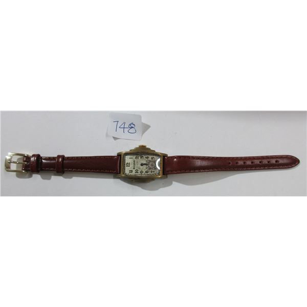 VINTAGE BULOVA MAN WIND SUB 2ND ART-DECO WATCH,  RUNS
