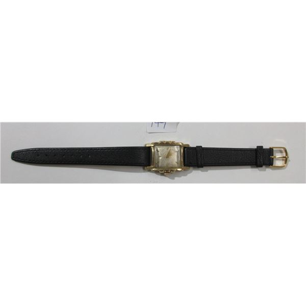 VINTAGE BULOVA MAN WIND SUB 2ND ART-DECO WATCH,  RUNS