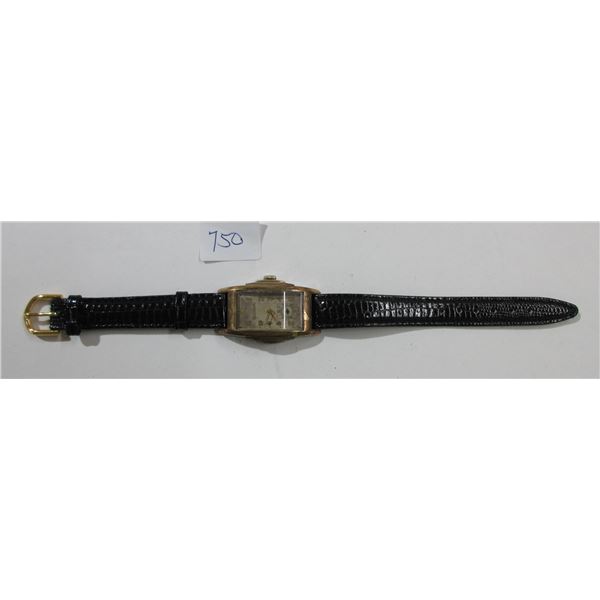 VINTAGE BULOVA MAN WIND SUB 2ND ART-DECO WATCH,  RUNS