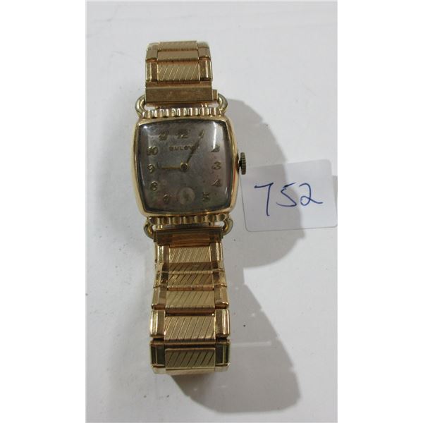 VINTAGE BULOVA MAN WIND SUB 2ND ART-DECO WATCH,  RUNS