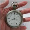 Image 3 : ANTIQUE HAMPDEN 18S 7J, POCKET WATCH, NEEDS ATTENTION