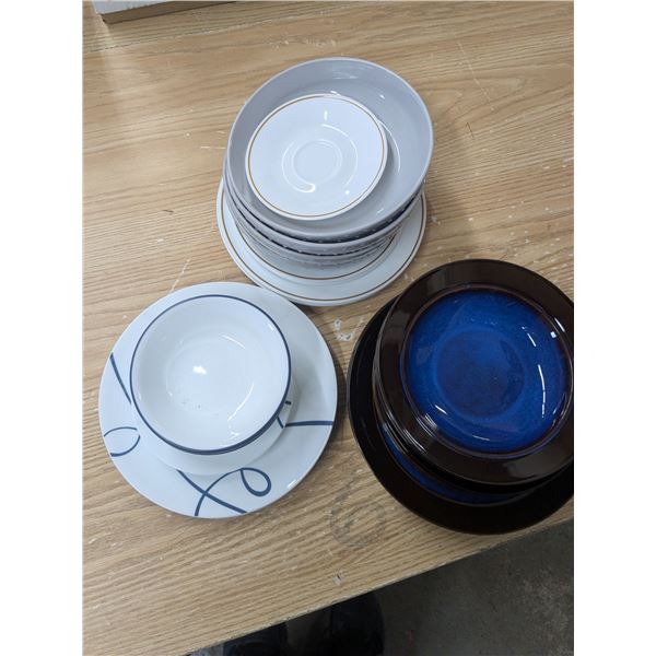 3 sets of dishes