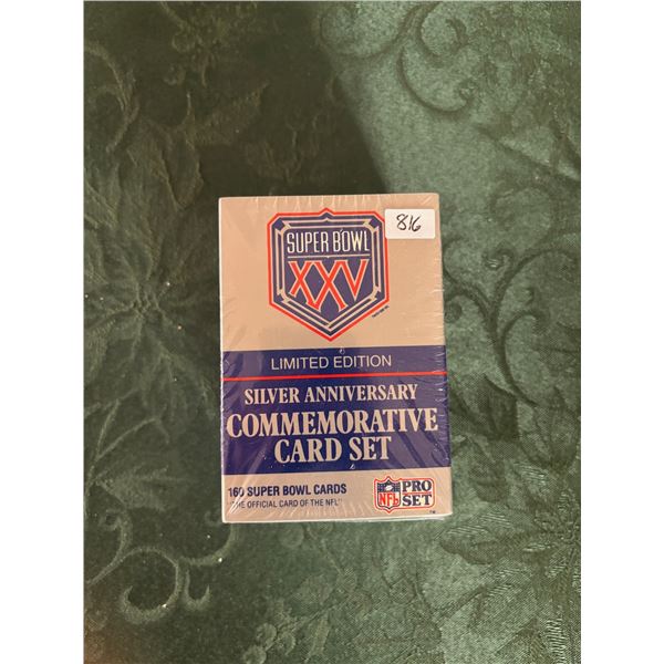 Pro-Set NFL Football Superbowl XXV Factory Sealed Commemorative Set