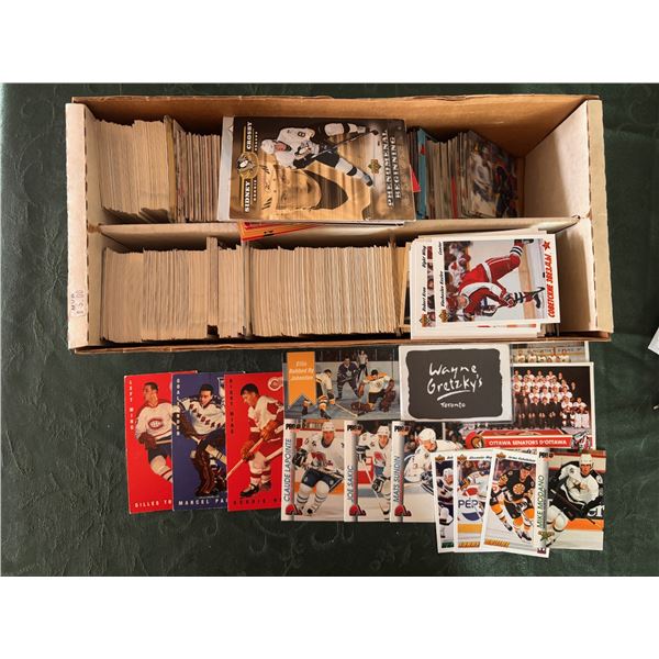 Box of Assorted Hockey Cards