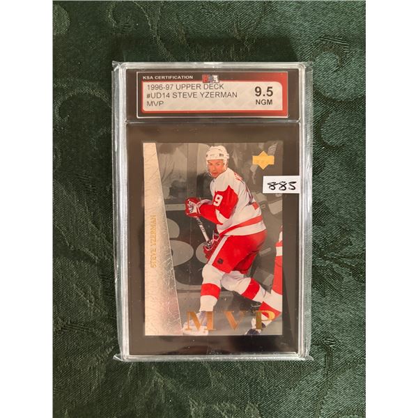 1996-97 Steve Yzerman - Graded Near Gem Mint