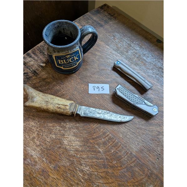 Buck Knives, Knife with Antler Handle