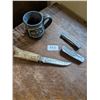 Image 1 : Buck Knives, Knife with Antler Handle