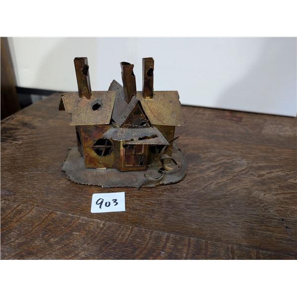 Metal House Sculpture