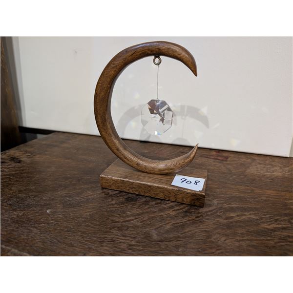 Moon with Hanging Crystal
