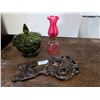 Image 2 : Green Lidded Dish, Key Décor, Glass Lamp